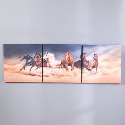 Lorena Unicorn Stretched Canvas Set of 3 -40x40X1.8cm