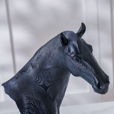 Celesta Horse Tabletop Black 24X11X35.5Cm 