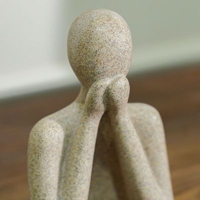 Savanna " Speak No Evil" Figurine Beige 10.2X6.6X16.8Cm 