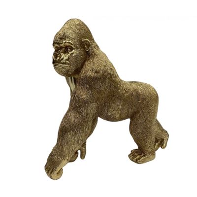 Savanna Gorilla Figurine Gold 32.5X15X32Cm 