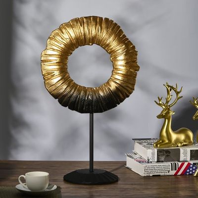 Serengeti Abstract Table Decor Gold 30X17X50Cm 