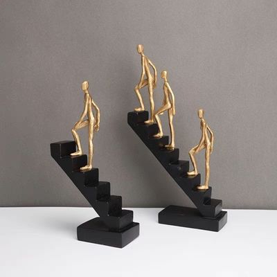 Serengeti Abstract Table Décor Black/Gold 16x7.3x36Cm 