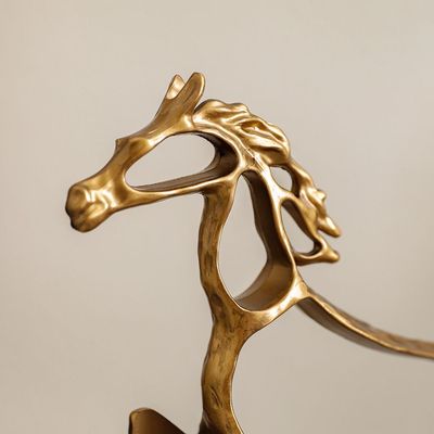 Serengeti Horse Table Decor Gold 33X12X31Cm