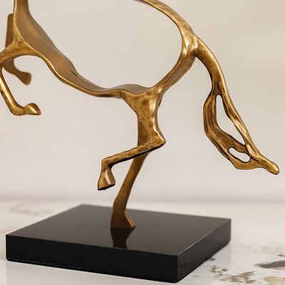 Serengeti Horse Table Decor Gold 33X12X31Cm