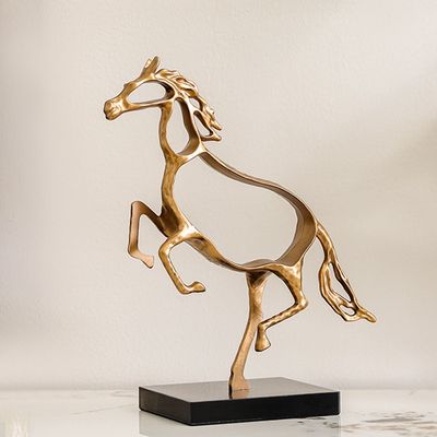 Serengeti Horse Table Decor Gold 33X12X31Cm