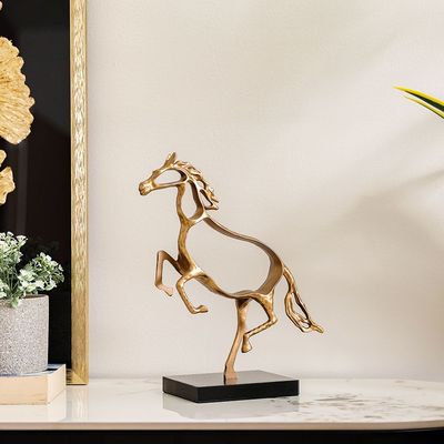 Serengeti Horse Table Decor Gold 33X12X31Cm