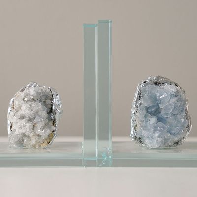 Percy Crystal Clear Bookend - 13x9x15 cm 