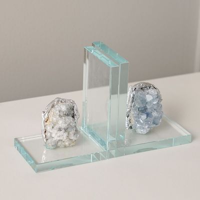 Percy Crystal Clear Bookend - 13x9x15 cm 