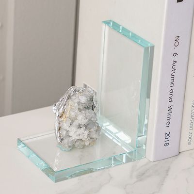 Percy Crystal Clear Bookend - 13x9x15 cm 