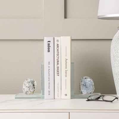 Percy Crystal Clear Bookend - 13x9x15 cm 