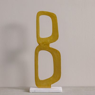 SS25 Stark Metal Leaf Sculpture 37X8X36Cm