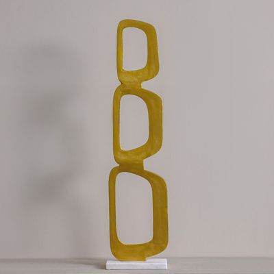 SS25 Stark Metal Leaf Sculpture 37X8X36Cm