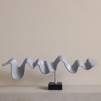 SS25 Stark Metal Leaf Sculpture 37X8X36Cm