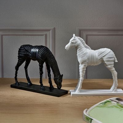 Florence Ceramic Anstract Standing Horse White 31X8X32Cm Florence Ceramic Anstract Standing Horse White 31X8X32Cm