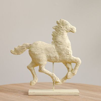 Venice Polyresin Galloping Horse 35.6X7.6X36.8Cm