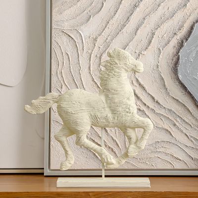 Venice Polyresin Galloping Horse 35.6X7.6X36.8Cm