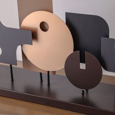 Venice Metal Abstract Layered Totems 70X20X44Cm