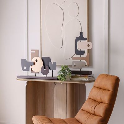 Venice Metal Abstract Layered Totems 70X20X44Cm