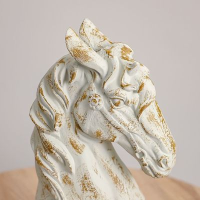 Venice Polyresin Horse Bust Figurine 25X13X48Cm