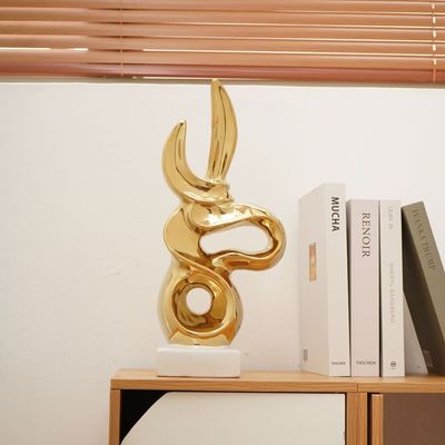 Liana Stoneware Abstract Infinity Wht 16X12X40Cm