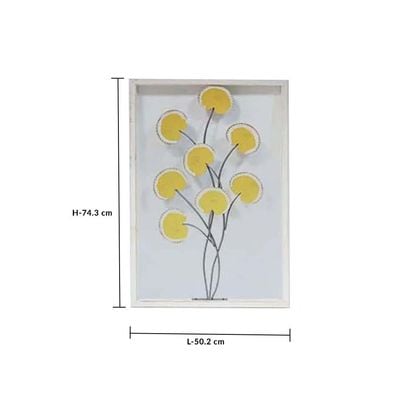 Alayna Ginkgo Leaf Metal Wall Decoration Multi 50.2X3.8X74.3CM