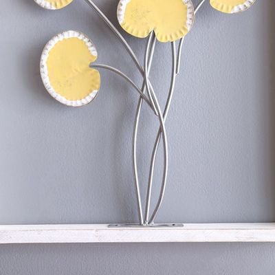 Alayna Ginkgo Leaf Metal Wall Decoration Multi 50.2X3.8X74.3CM