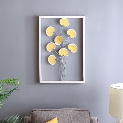 Alayna Ginkgo Leaf Metal Wall Decoration Multi 50.2X3.8X74.3CM