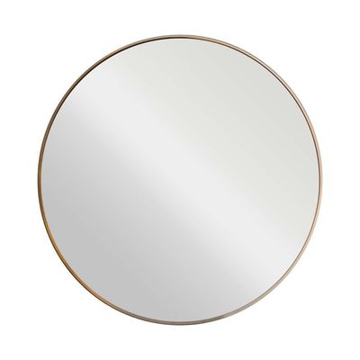 Petite Round Frame Mirror Gold 80X80X2.8CM