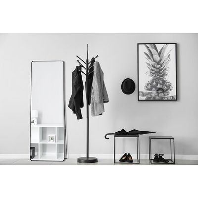 Petite Standing Frame Mirror Matt Black