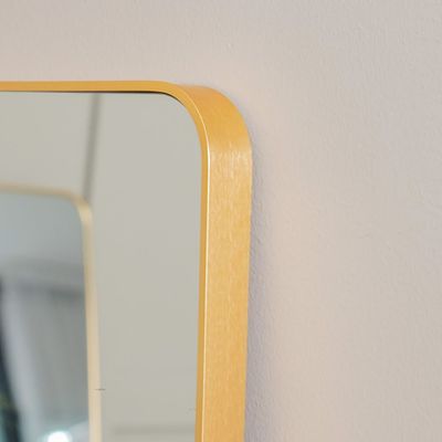 Petite Frame Mirror - Brushed Gold - 71x152 cm 