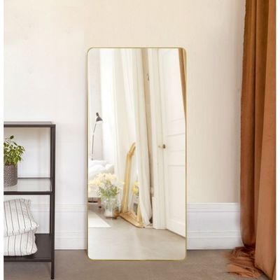 Petite Mirror Frame Brushed Gold 71x152CM 