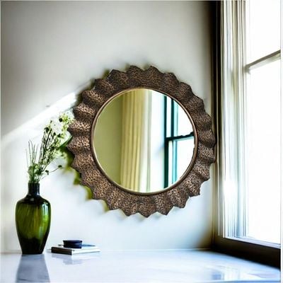 Mirage Metal Mirror Antique Gold 105X10X105Cm