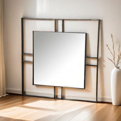 Mirage Metal Mirror Black 111X5X111Cm