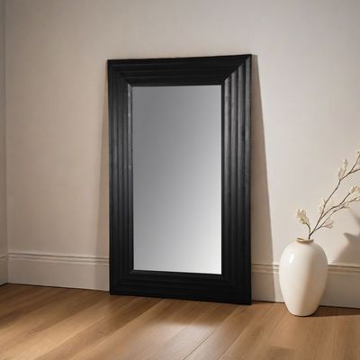 Mirage Wood Mirror Black 120X8X196Cm