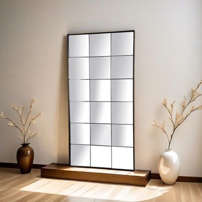 Mirage Metal Mirror Black 100X5X200Cm