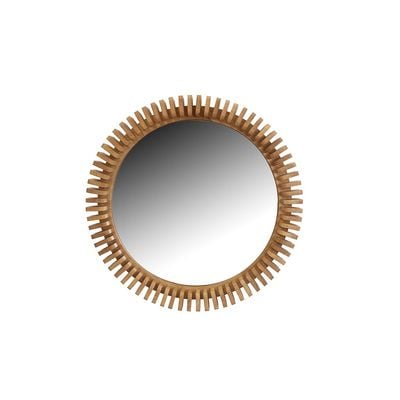 AW24 Amber Round Mirror 80X8X80 Cm