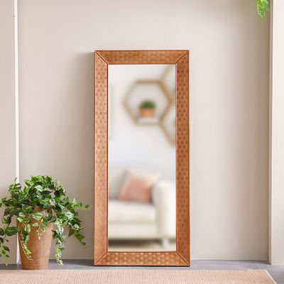 AW24 Amber Tall Wood Mirror 81X6X182 Cm