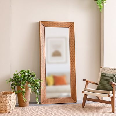 AW24 Amber Tall Wood Mirror 81X6X182 Cm