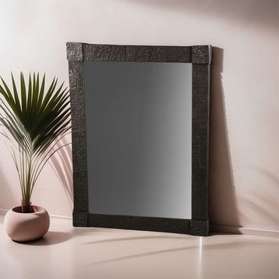 Mirage Metal Rustic Textured Mirror 92x11x123cm