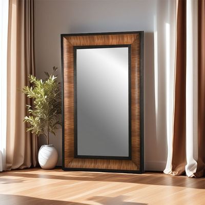 Mirage Wood Dual Tone Mirror 117x10x193cm