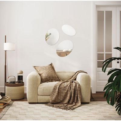 Roman Organic Shape Mirrors S/3 54.3X1X54.3Cm