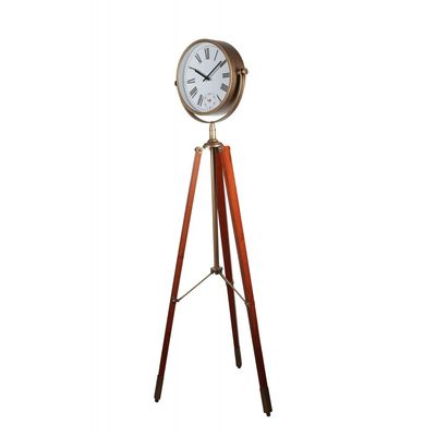Cambridge Metal Mdf Stand Wooden Floor Clock 57x49.5x178Cm