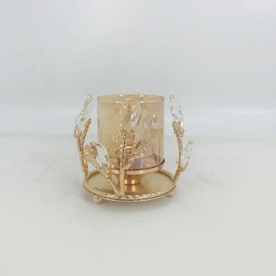 Seletti Beaded candle holder Gold 17x17x12cm 89906C