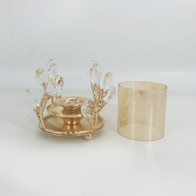 Seletti Beaded candle holder Gold 17x17x12cm 89906C