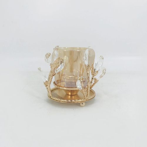 Seletti Beaded candle holder Gold 17x17x12cm 89906C