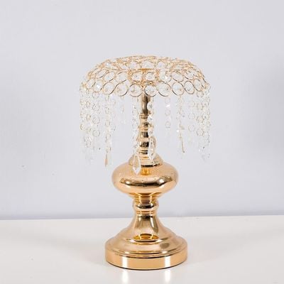 Seletti Crystal Candle Holder Gold 20x20x33cm 61142