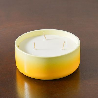 Amara Ceramic Candle Multi Yellow 16.2X6.6Cm 620G