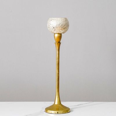 Ahsina Candle Holder Gold 12X12X45Cm