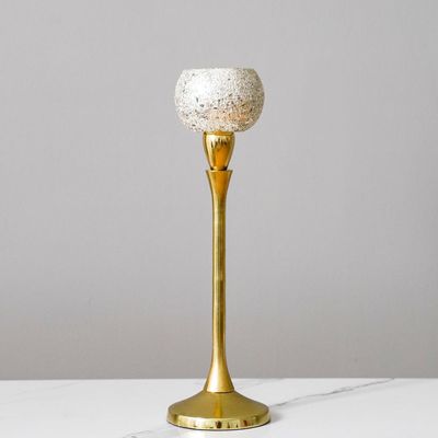 Ahsina Candle Holder Gold 12X12X41Cm