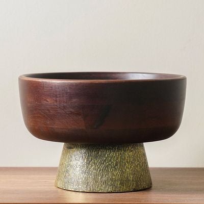 Ahsina Bowl Brown 28X28X18Cm